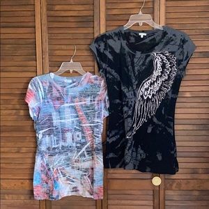 Lot of two Maurices burnout shirts